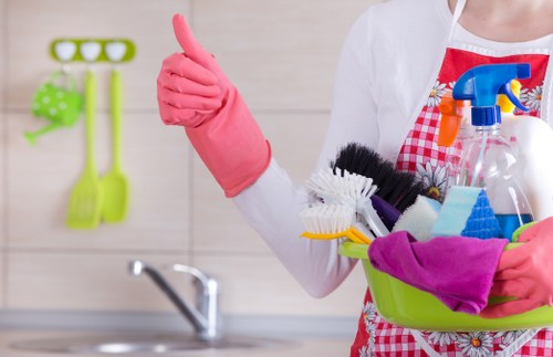 Bathroom cleaning as part of end of tenancy service in Stockwell