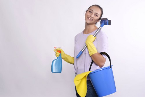 Local house cleaning service for a Stockwell home exterior and entrance area